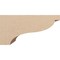 Ekena Millwork 11"W x 22"D x 11"H Wide Garner Rough Cedar Woodgrain TimberThane Corbel, Primed Tan CORUR11X22X11GARRCPR - alternate 3